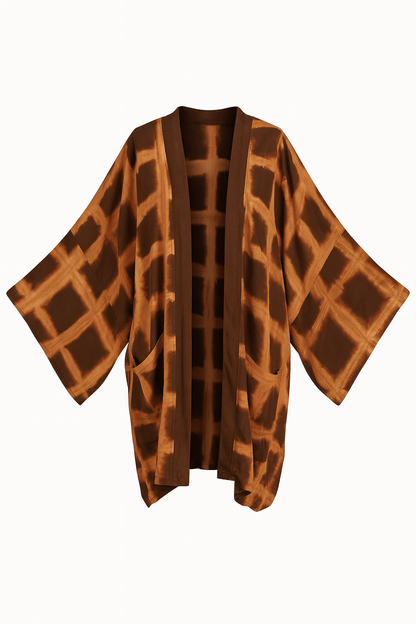 Thai Line — Wholesale Distributor of Exclusive Artisan Fashion. Kimono Itajime Galena Coco Kimono