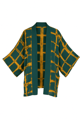 Itajime Galena Jade Kimono