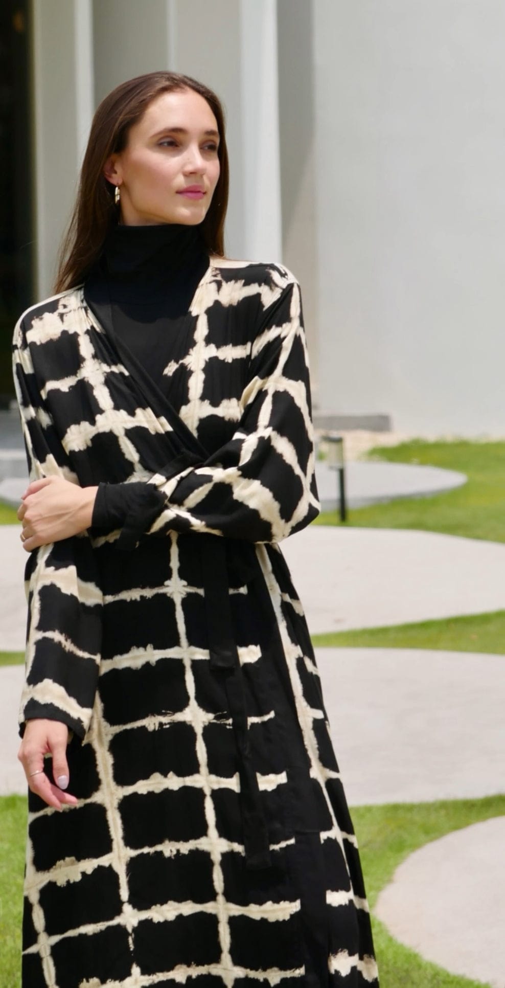 Thai Line — Wholesale Distributor of Exclusive Artisan Fashion. Kimono Itajime Galena Maxi Kimono