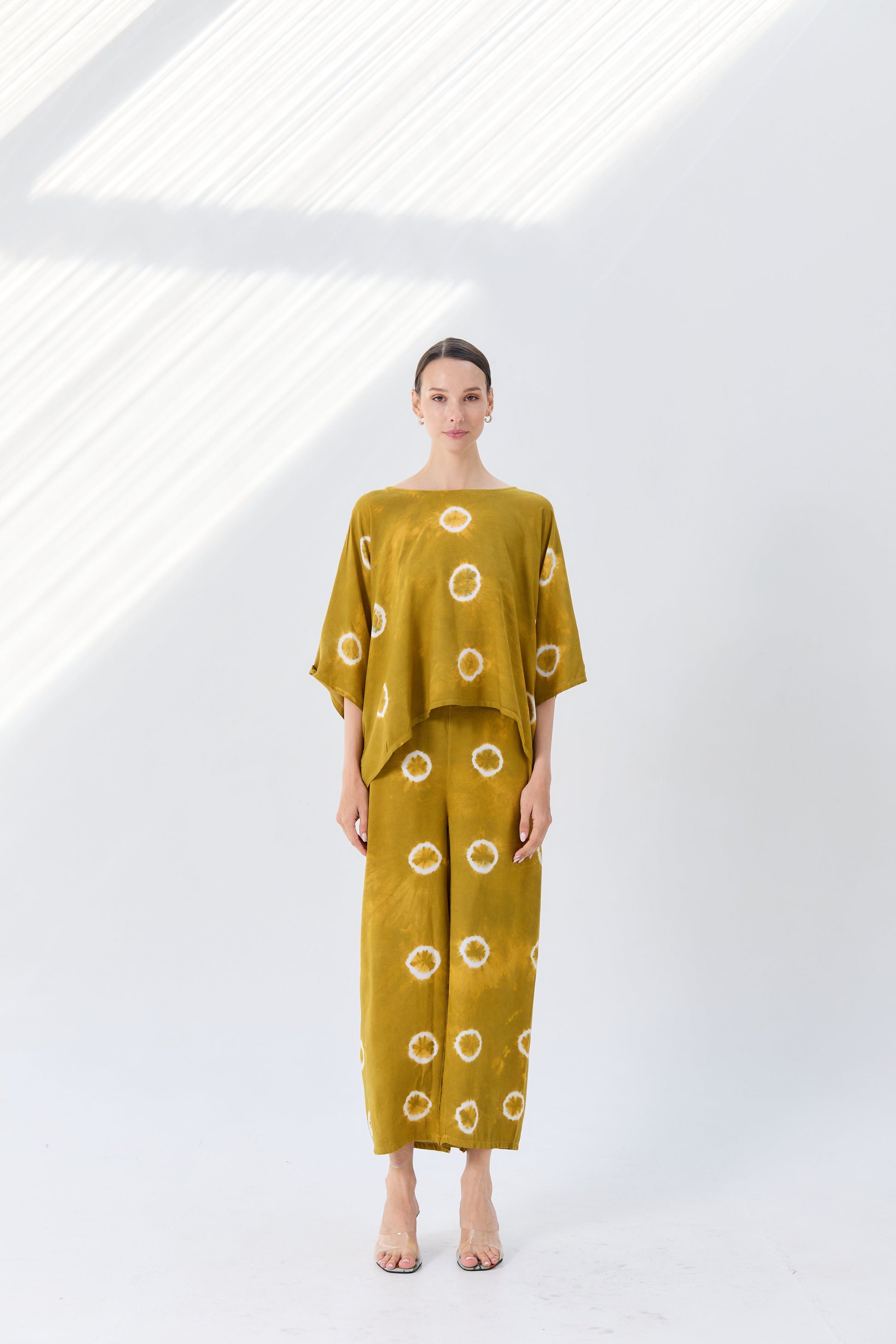 Thai Line — Wholesale Distributor of Exclusive Artisan Fashion. pants Minimal Mustard Dot Pants