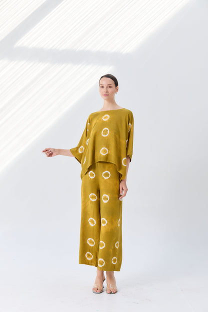 Thai Line — Wholesale Distributor of Exclusive Artisan Fashion. pants Minimal Mustard Dot Pants