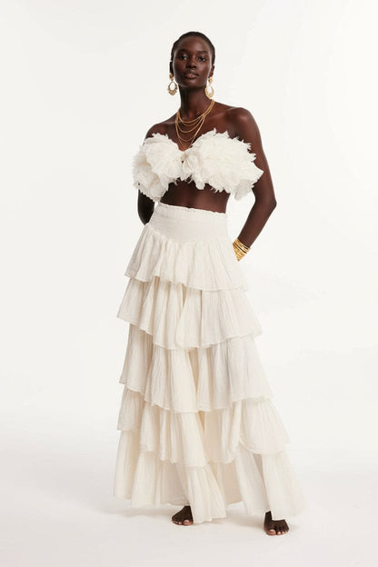 Thai Line — Wholesale Distributor of Exclusive Artisan Fashion. Skirt Isola Ruffle Skirt