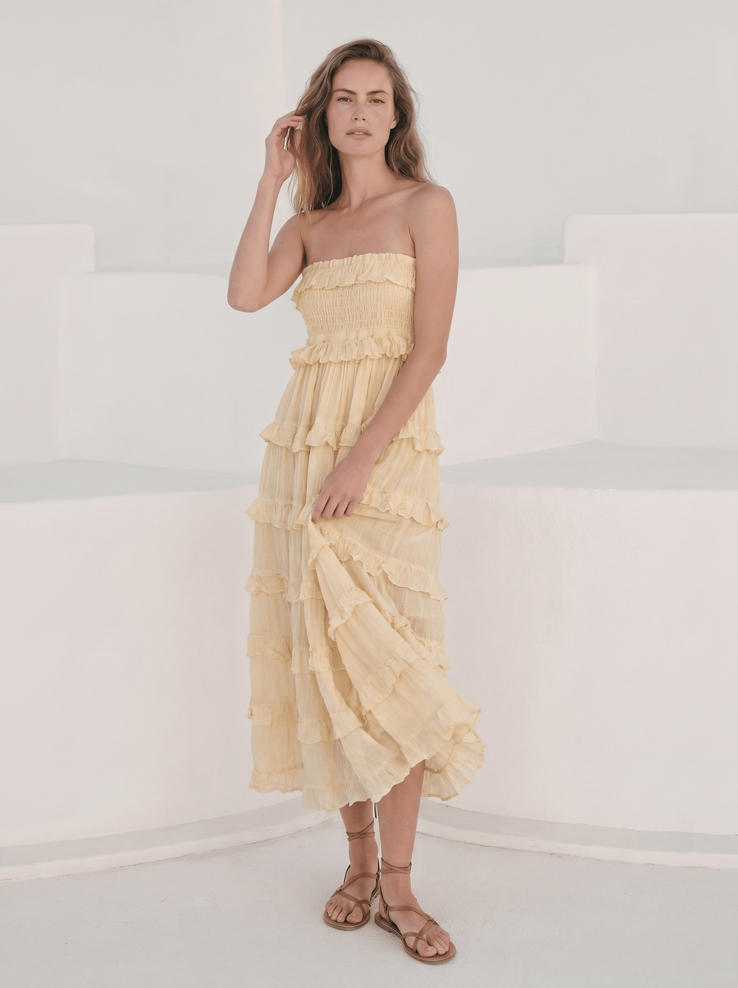 Thai Line — Wholesale Distributor of Exclusive Artisan Fashion. Skirt Sand Bloom  — Skirt