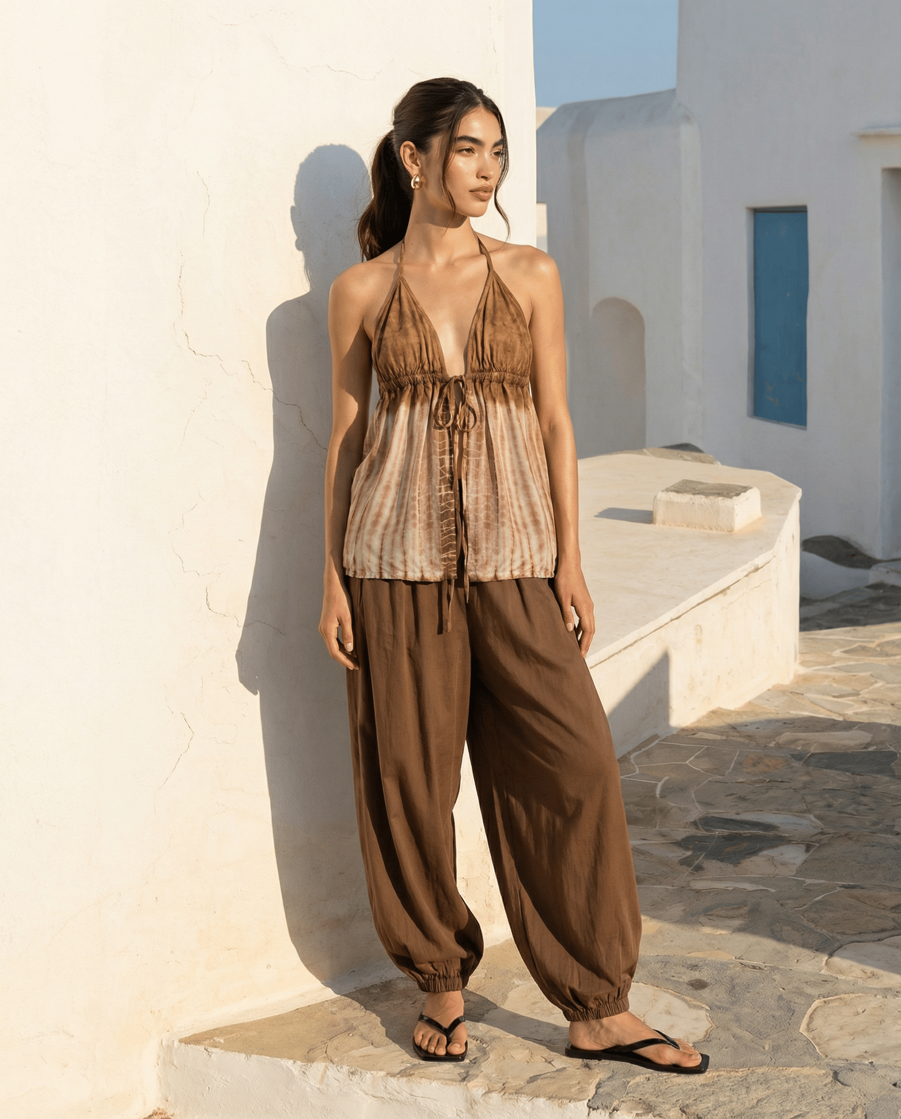 ThaiLine - Importer & Distributor of Artisan Clothing Apparel & Accessories Bella Top Sand