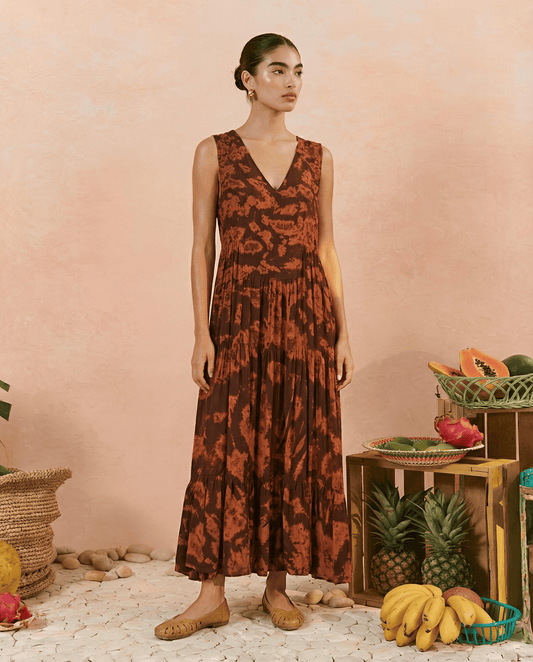 ThaiLine - Importer & Distributor of Artisan Clothing Dress Brown Sugar — Leena