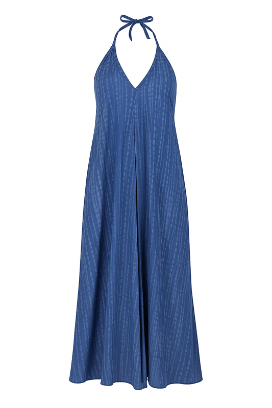 ThaiLine - Importer & Distributor of Artisan Clothing Dress Helena Azure Dress