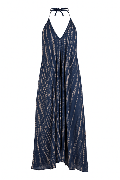 ThaiLine - Importer & Distributor of Artisan Clothing Dress Helena Navy Dress