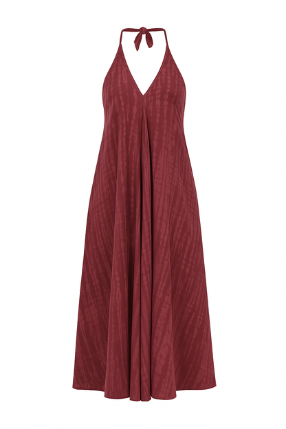 ThaiLine - Importer & Distributor of Artisan Clothing Dress Helena Wine Dress