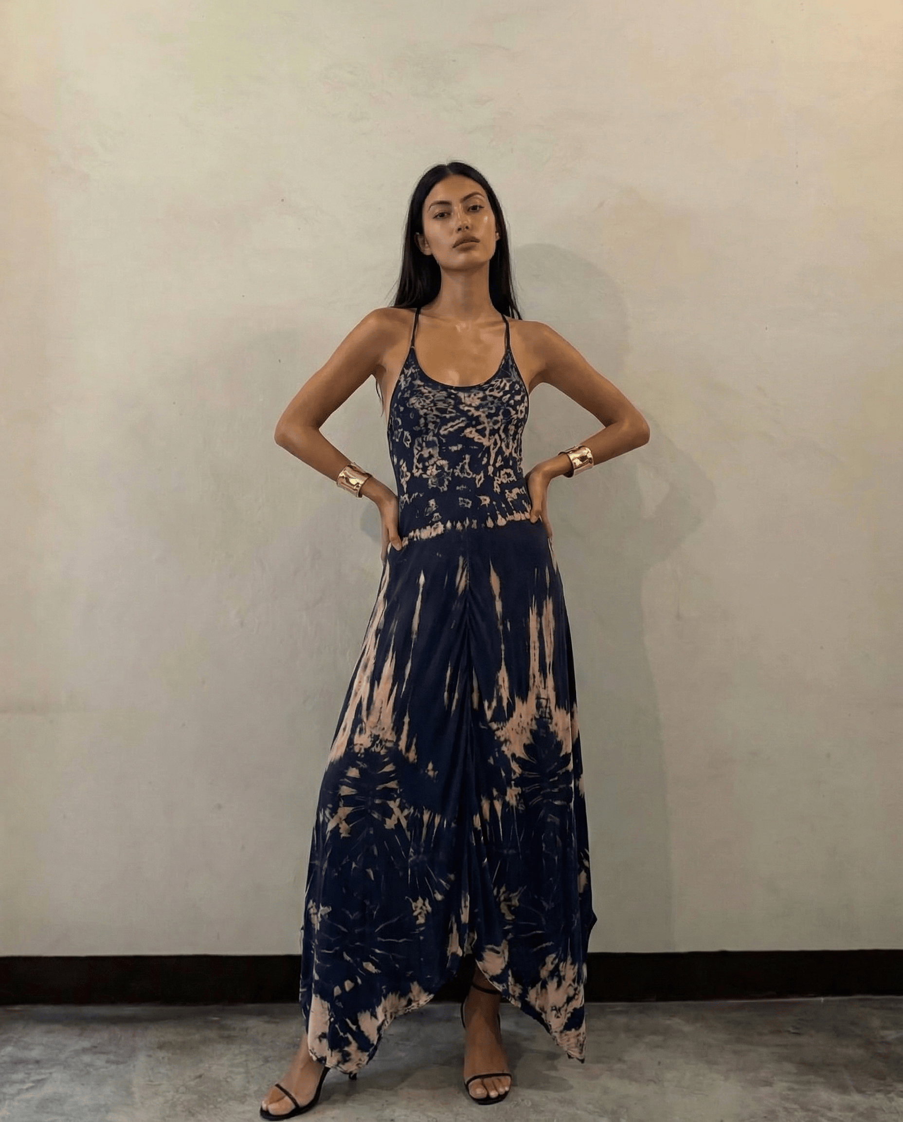 ThaiLine - Importer & Distributor of Artisan Clothing Dress Indigo — Bloom
