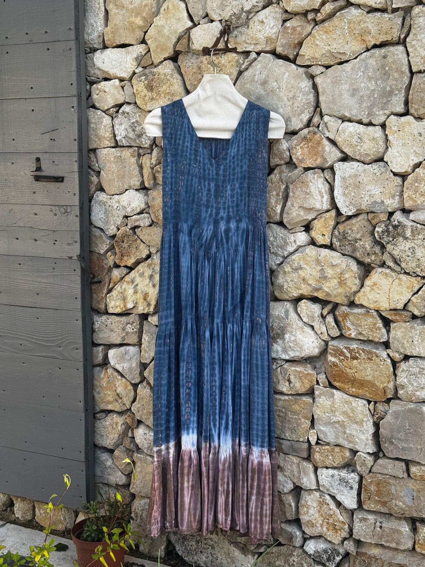 ThaiLine - Importer & Distributor of Artisan Clothing Dress Leena Sky&Sand Maxi Dress