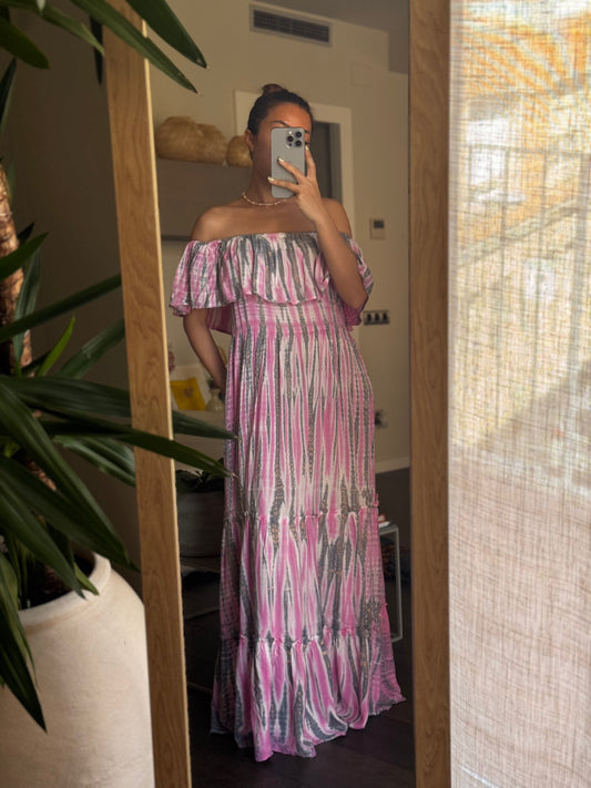 ThaiLine - Importer & Distributor of Artisan Clothing Dress Luxe Berry Maxi Dress