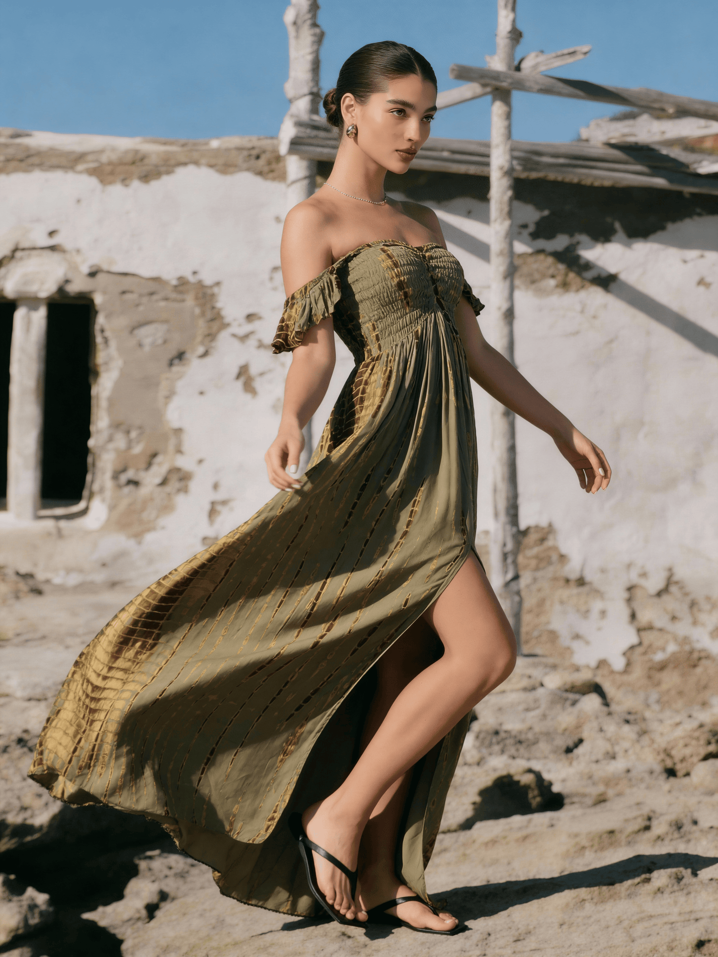 ThaiLine - Importer & Distributor of Artisan Clothing Dress Matcha  — Milly