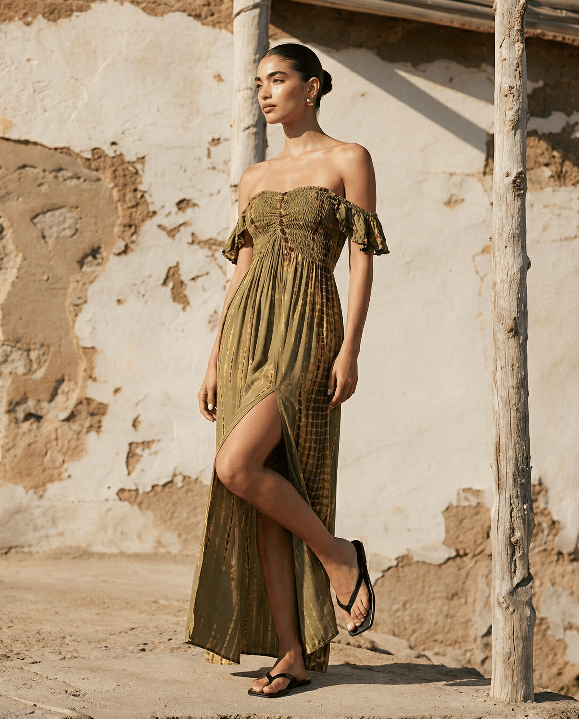 ThaiLine - Importer & Distributor of Artisan Clothing Dress Matcha  — Milly