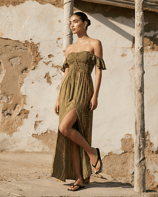 ThaiLine - Importer & Distributor of Artisan Clothing Dress Matcha  — Milly