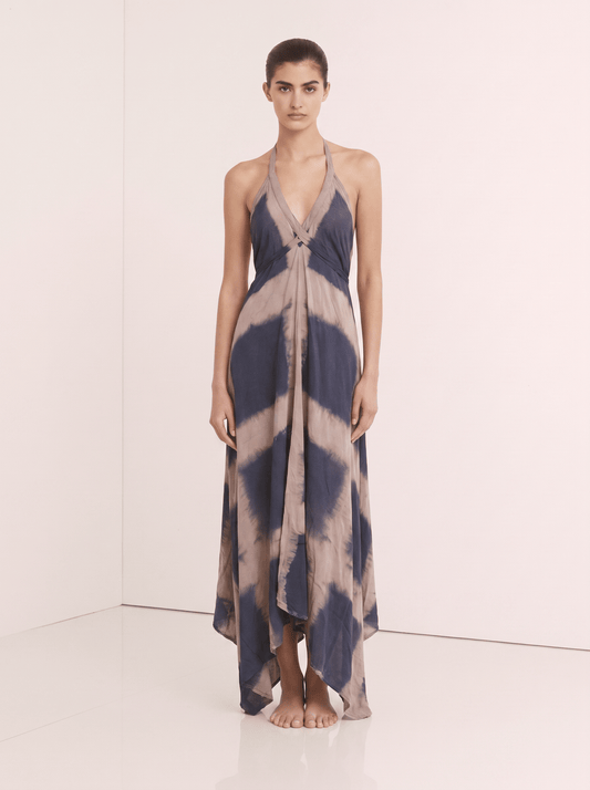 ThaiLine - Importer & Distributor of Artisan Clothing Dress Mid-night  — Criss Cross