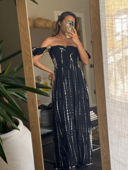 ThaiLine - Importer & Distributor of Artisan Clothing Dress Milly Charcoal Dress