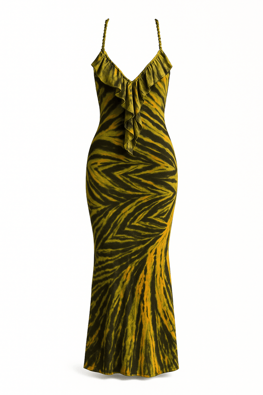 ThaiLine - Importer & Distributor of Artisan Clothing Dress Prado moss maxi dress