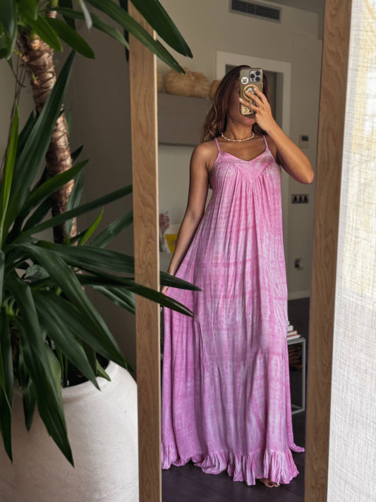 ThaiLine - Importer & Distributor of Artisan Clothing Dress Serene Rosa Dress