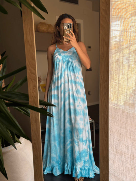 ThaiLine - Importer & Distributor of Artisan Clothing Dress Serene Sky Dress