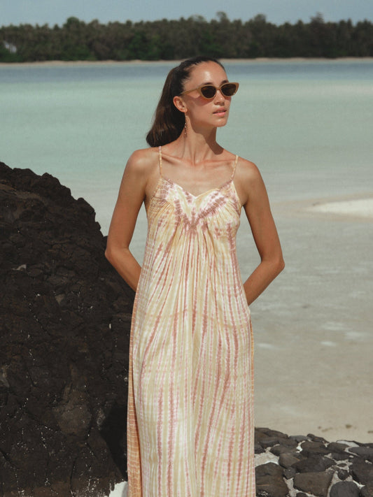 ThaiLine - Importer & Distributor of Artisan Clothing Dress Serene Vanilla Dress