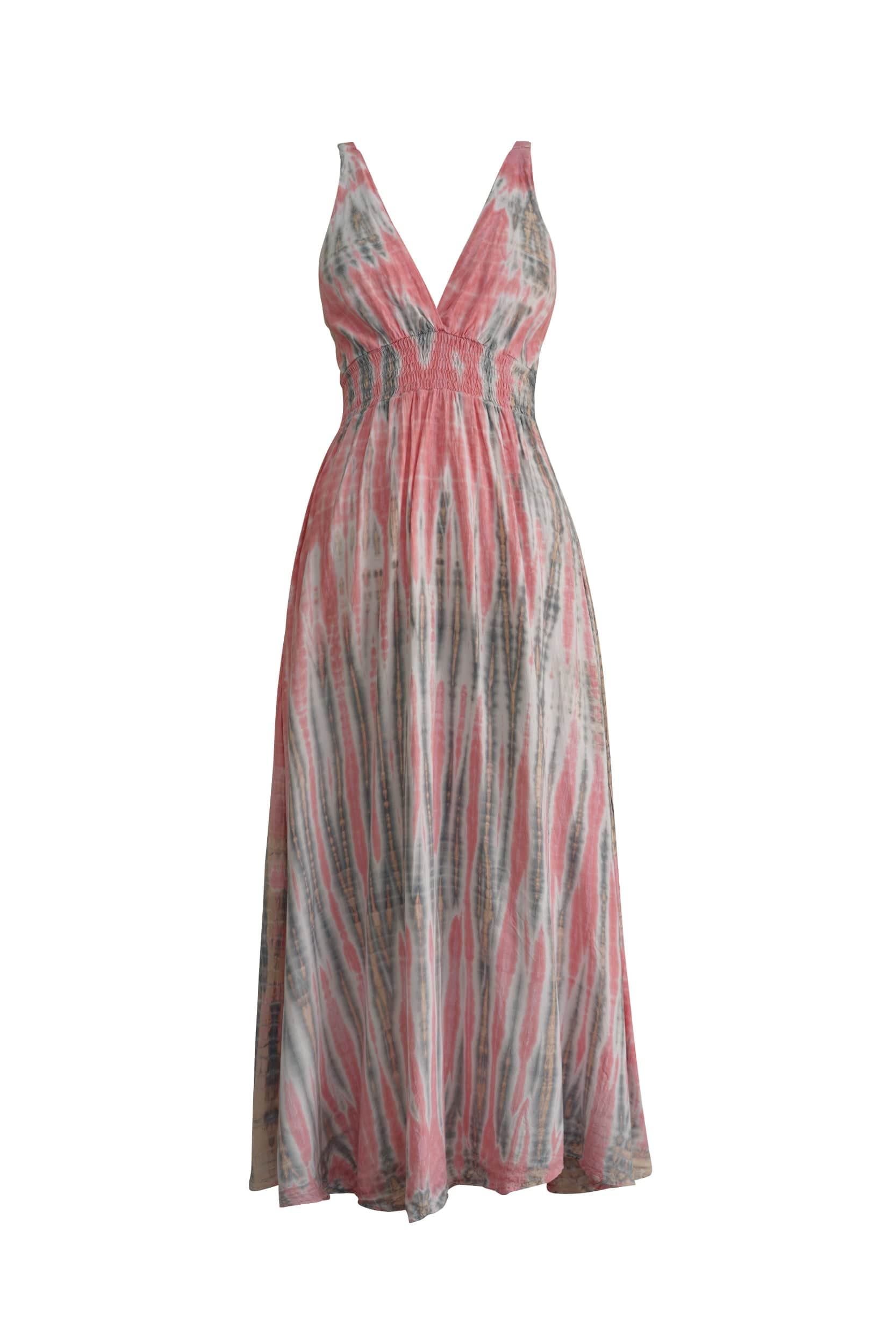 ThaiLine - Importer & Distributor of Artisan Clothing Dress Sienna Coral Maxi Dress