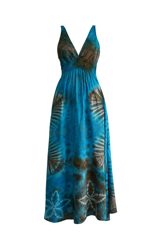 ThaiLine - Importer & Distributor of Artisan Clothing Dress Sienna Ocean Maxi Dress