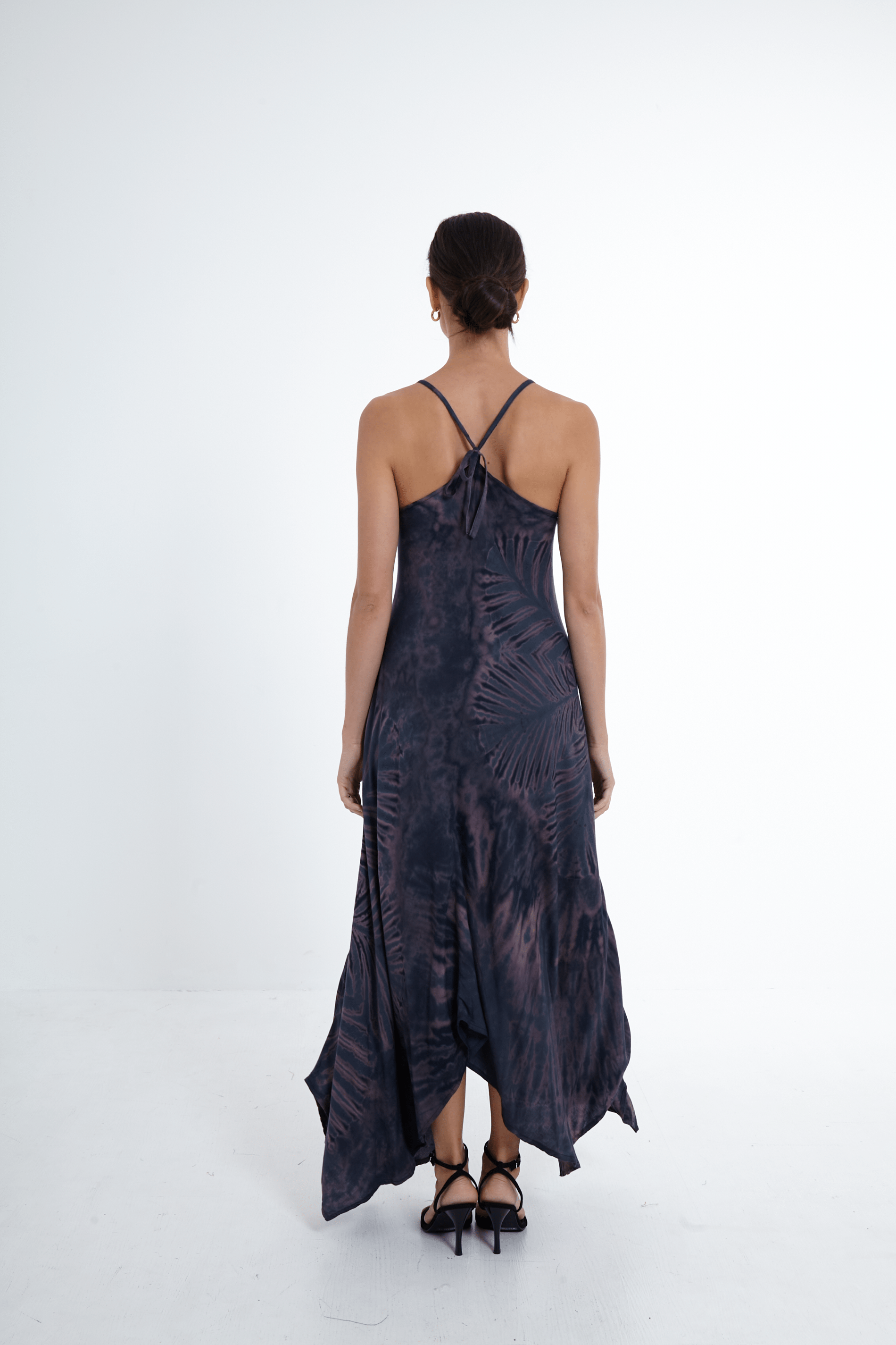 ThaiLine - Importer & Distributor of Artisan Clothing Dress Sunset Indigo Maxi Dress