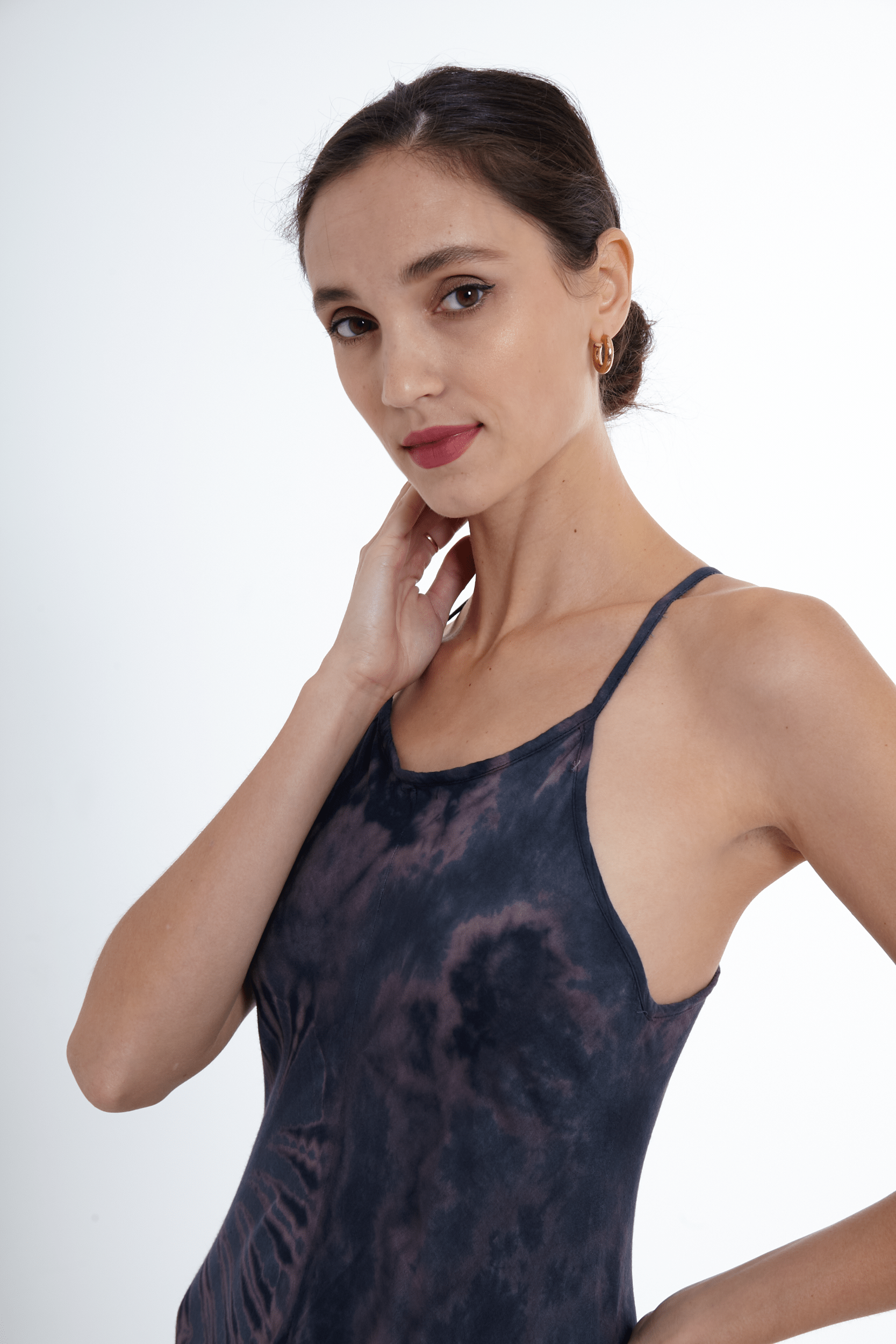 ThaiLine - Importer & Distributor of Artisan Clothing Dress Sunset Indigo Maxi Dress