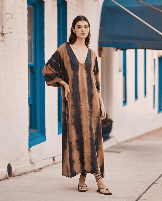 ThaiLine - Importer & Distributor of Artisan Clothing Kaftan Cocoa — Olimpia