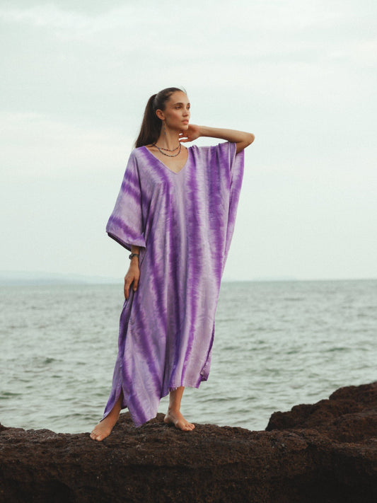 ThaiLine - Importer & Distributor of Artisan Clothing Kaftan Kaftan Olimpia Purple