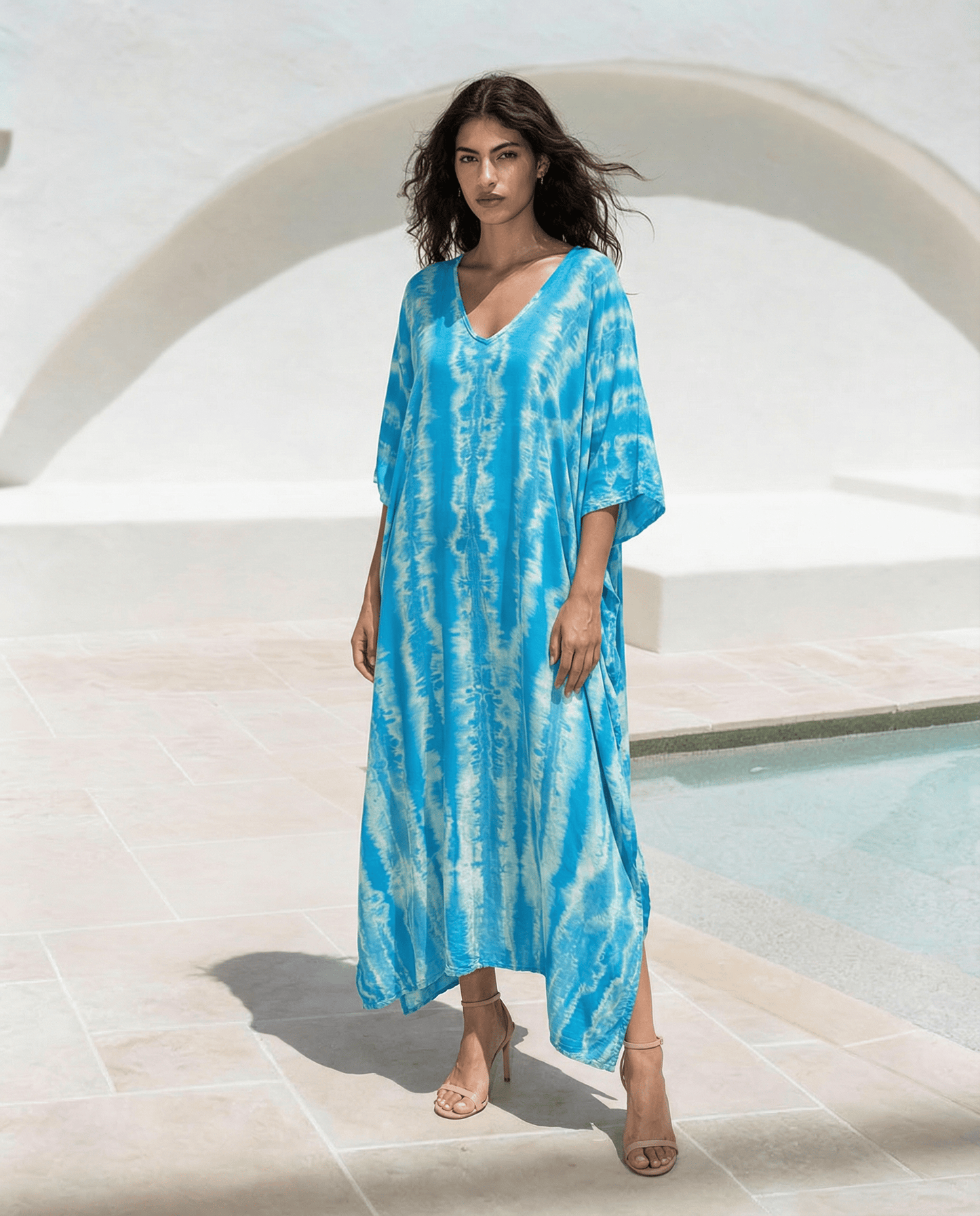 ThaiLine - Importer & Distributor of Artisan Clothing Kaftan Kaftan Olimpia Sky