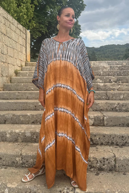 ThaiLine - Importer & Distributor of Artisan Clothing Kaftan Kaftan Rain Gold