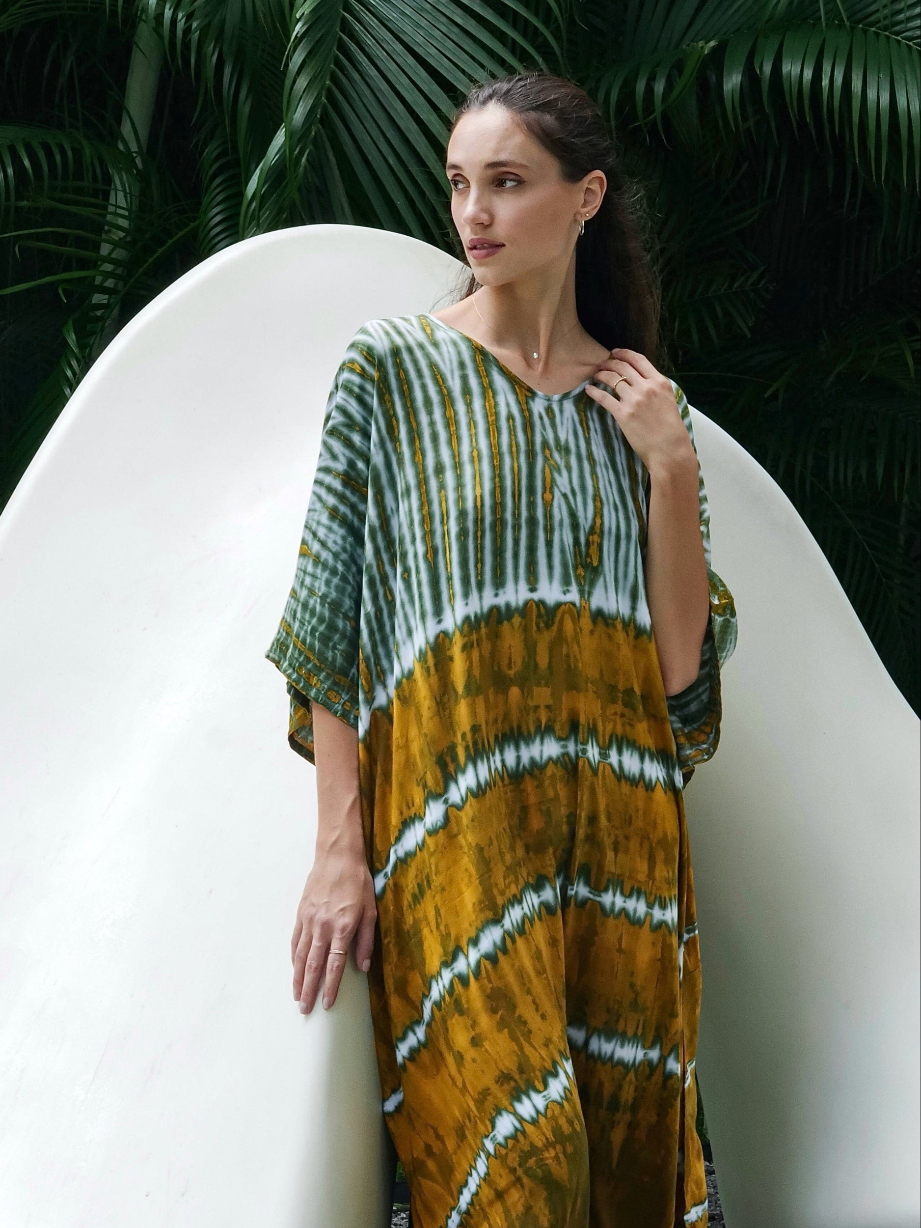 ThaiLine - Importer & Distributor of Artisan Clothing Kaftan Kaftan Rain Olive