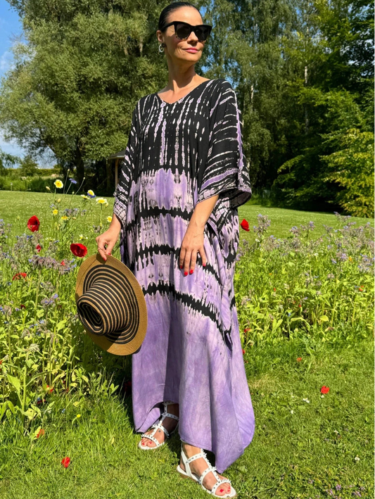 ThaiLine - Importer & Distributor of Artisan Clothing Kaftan Kaftan Rain Violet