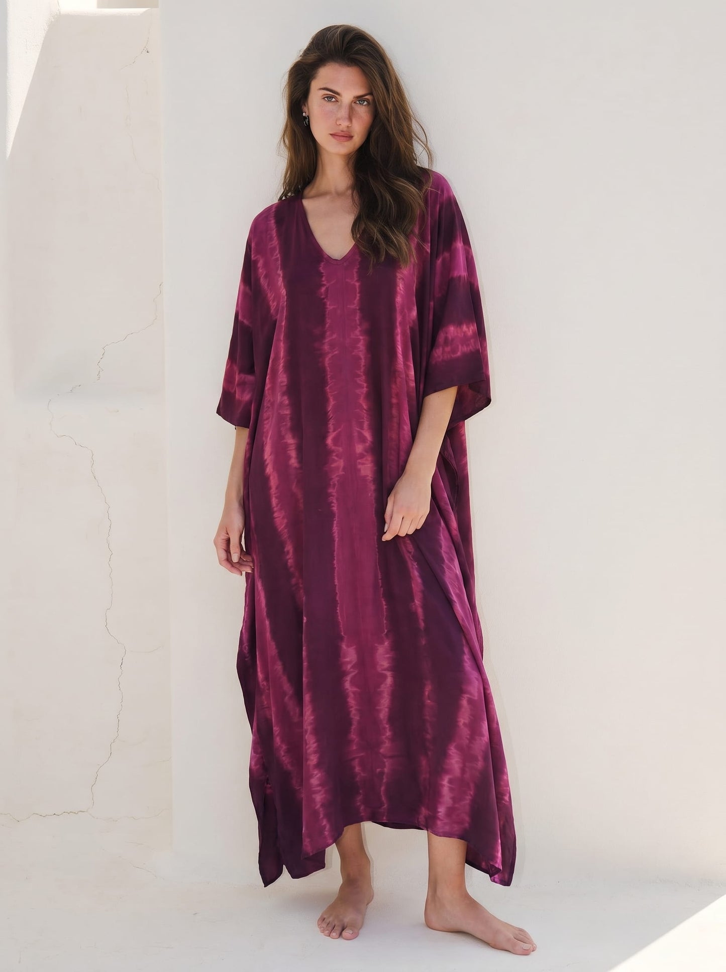 ThaiLine - Importer & Distributor of Artisan Clothing Kaftan Wine — Olimpia