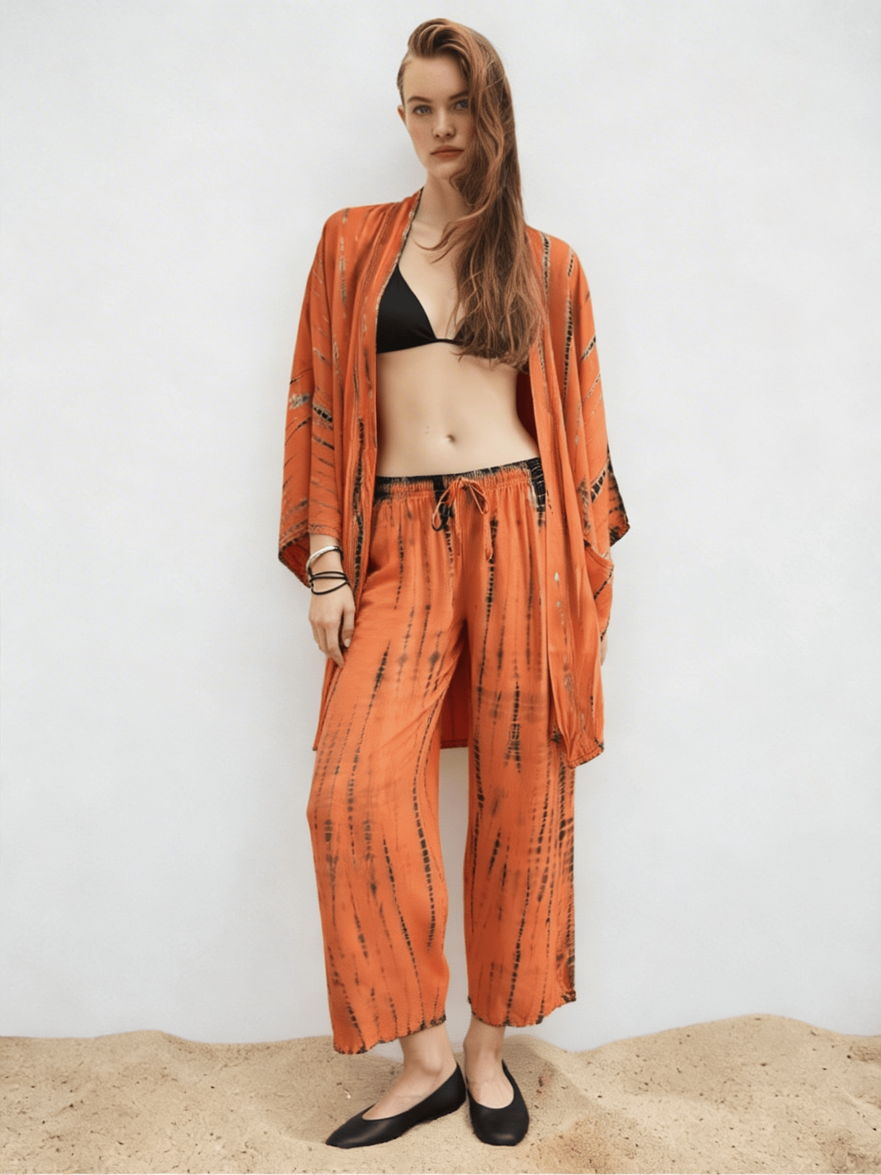 ThaiLine - Importer & Distributor of Artisan Clothing Kimono Amber — Midi Kimono