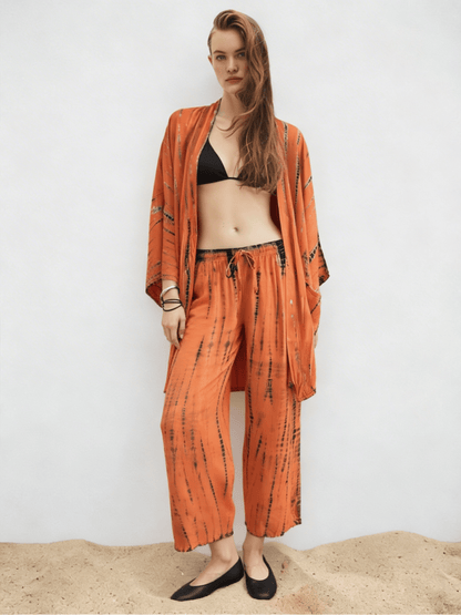 ThaiLine - Importer & Distributor of Artisan Clothing Kimono Amber — Midi Kimono