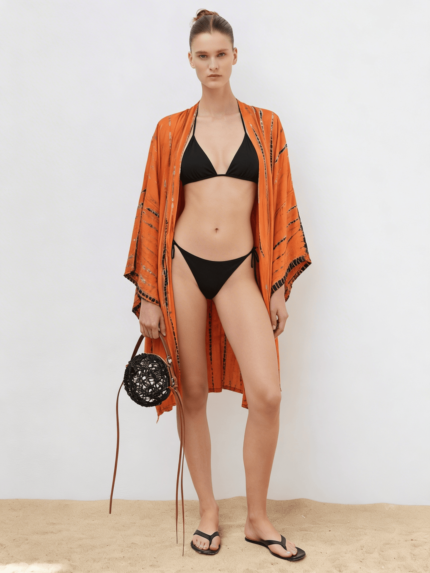 ThaiLine - Importer & Distributor of Artisan Clothing Kimono Amber — Midi Kimono