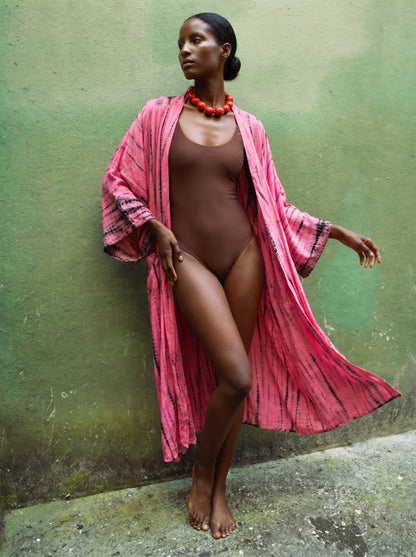 ThaiLine - Importer & Distributor of Artisan Clothing Kimono Barbie —  Maxi Kimono
