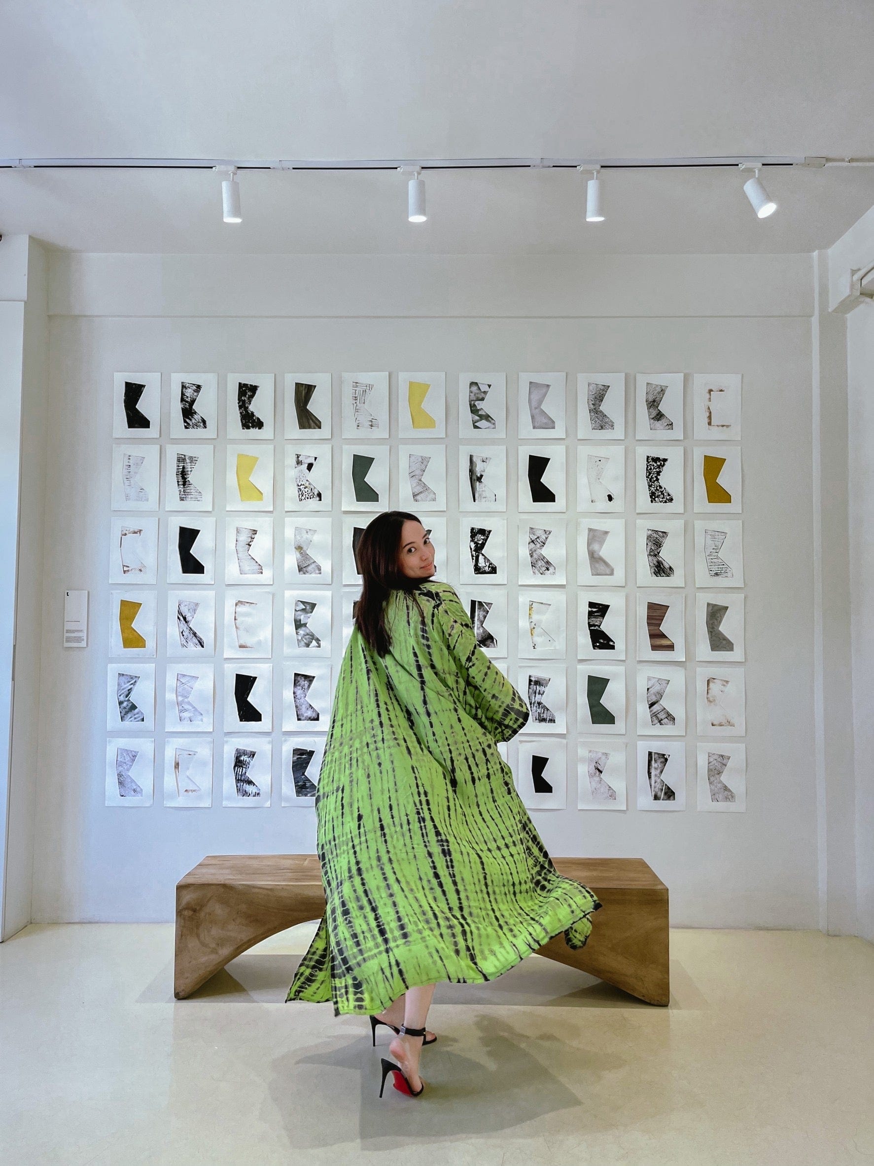 ThaiLine - Importer & Distributor of Artisan Clothing Kimono Maxi Kimono Lime