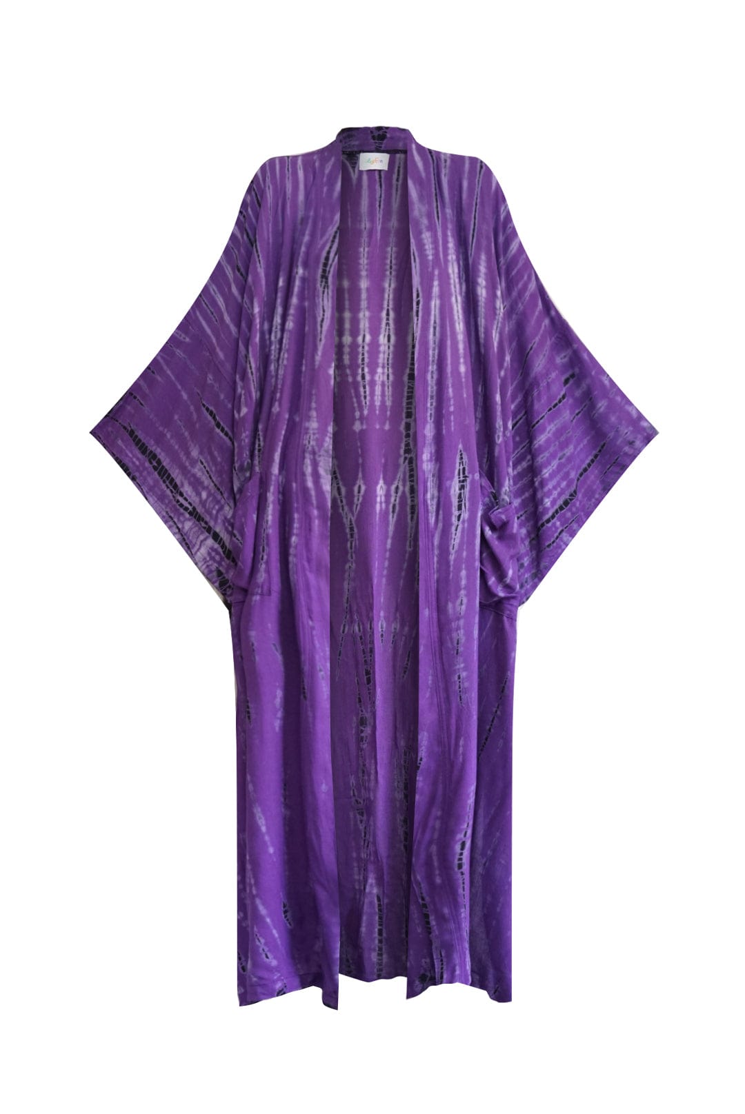 ThaiLine - Importer & Distributor of Artisan Clothing Kimono Maxi Kimono Purple