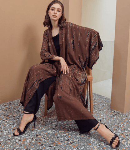 ThaiLine - Importer & Distributor of Artisan Clothing Kimono Maxi Kimono Tierra