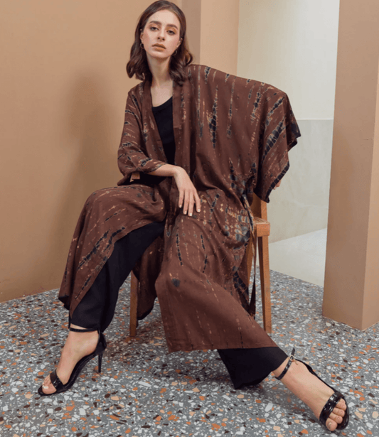 ThaiLine - Importer & Distributor of Artisan Clothing Kimono Maxi Kimono Tierra
