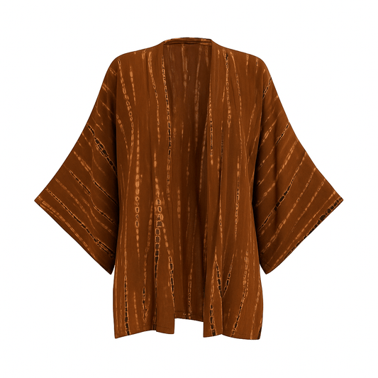 ThaiLine - Importer & Distributor of Artisan Clothing Kimono Midi Kimono Brown