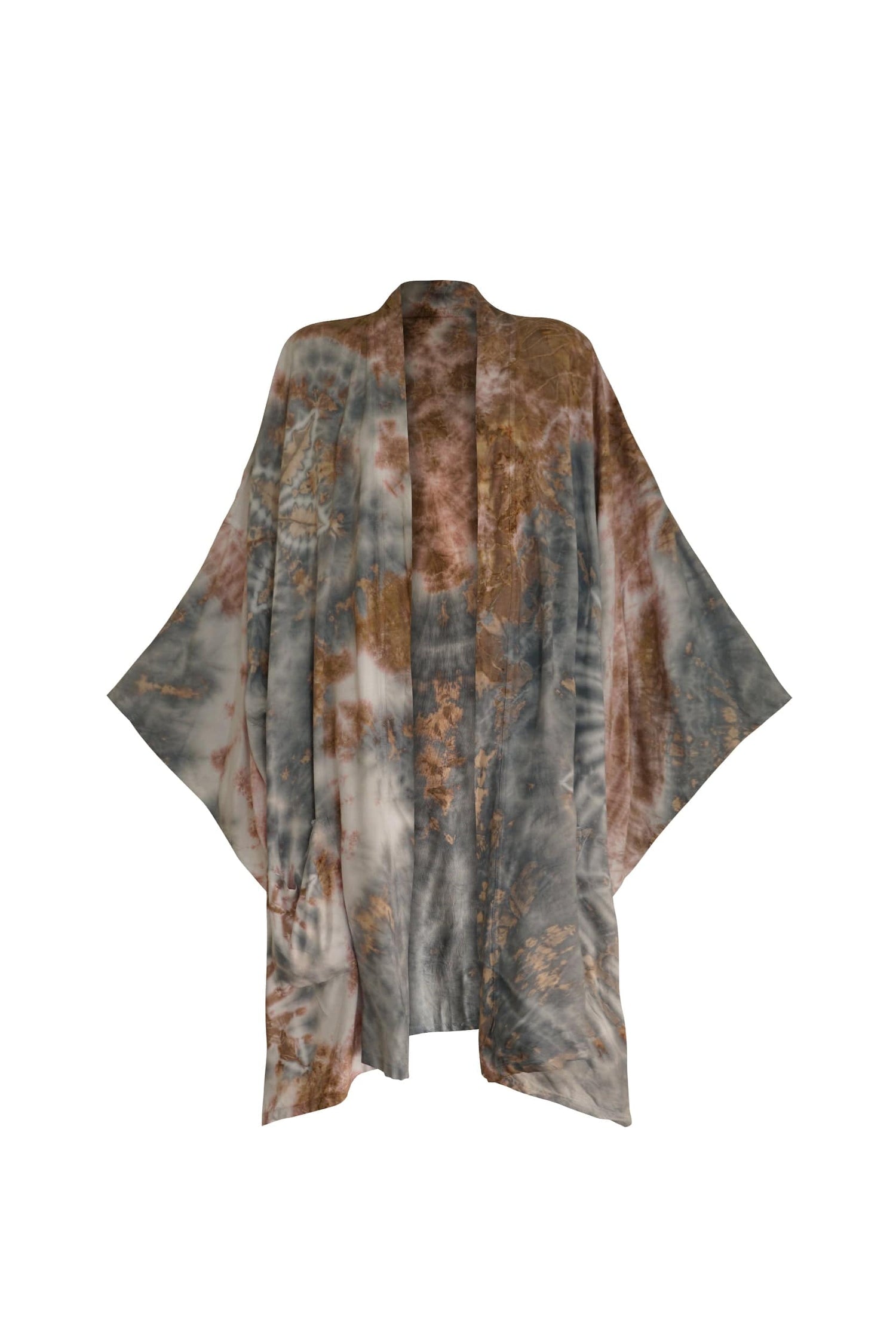 ThaiLine - Importer & Distributor of Artisan Clothing Kimono Midi Kimono Sea Smoke cotton candy TT