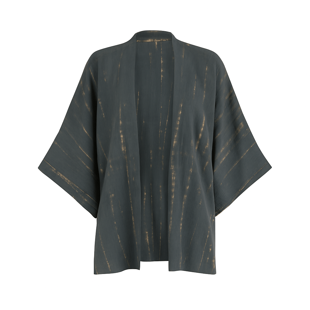 ThaiLine - Importer & Distributor of Artisan Clothing Kimono Midi Kimono Stone