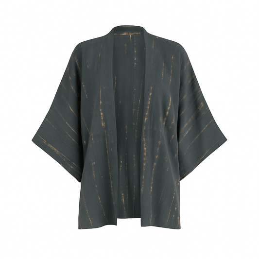 ThaiLine - Importer & Distributor of Artisan Clothing Kimono Midi Kimono Stone