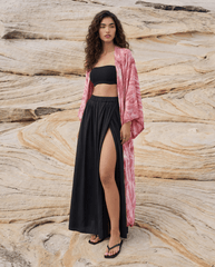 Pink Marble —  Maxi Kimono