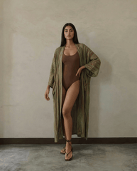 Sage — Maxi Kimono