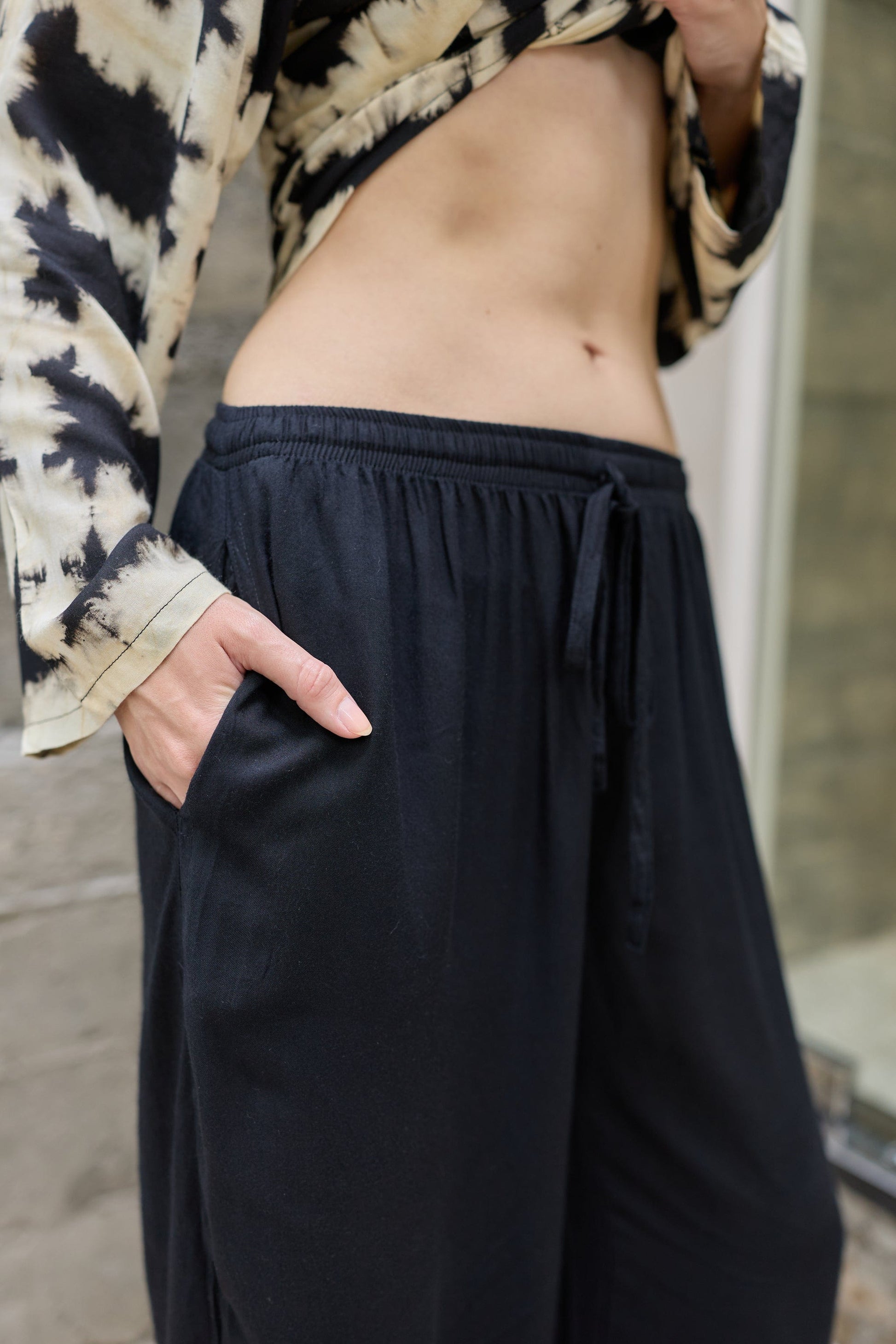 ThaiLine - Importer & Distributor of Artisan Clothing pants Black Basic Pants